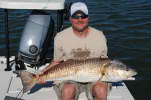 redfish guide in mosquito lagoon